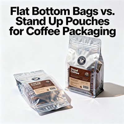 Coffee Packaging: Flat Bottom Bags Compared with Stand Up Pouches